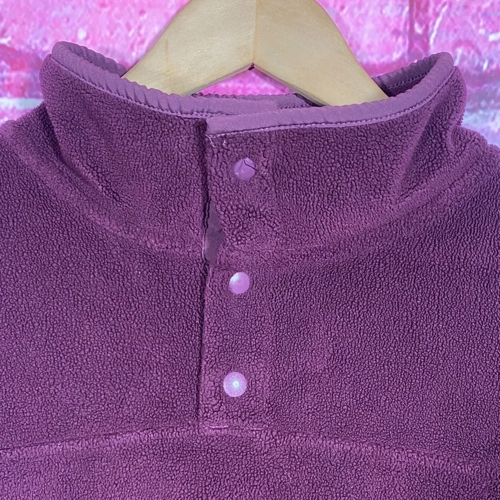 32 Degrees Heat Fleece Pullover Top Women’s S Purple